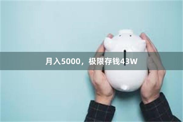 月入5000，极限存钱43W