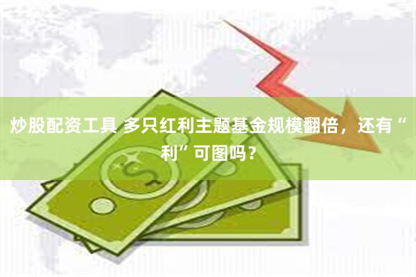 炒股配资工具 多只红利主题基金规模翻倍，还有“利”可图吗？