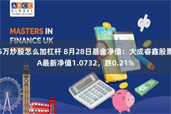 5万炒股怎么加杠杆 8月28日基金净值：大成睿鑫股票A最新净值1.0732，跌0.21%