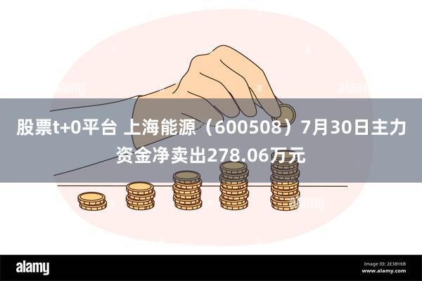 股票t+0平台 上海能源（600508）7月30日主力资金净卖出278.06万元