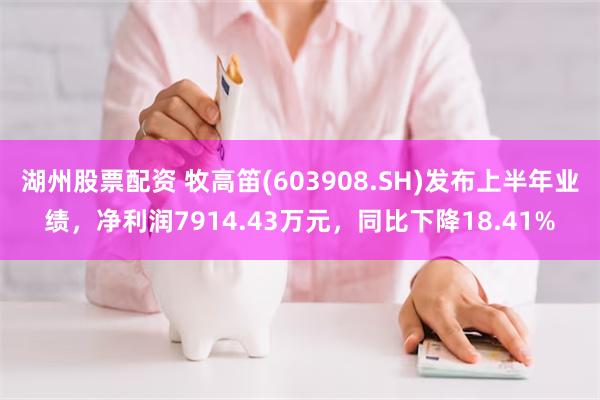 湖州股票配资 牧高笛(603908.SH)发布上半年业绩，净利润7914.43万元，同比下降18.41%