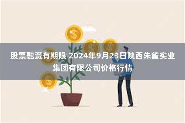 股票融资有期限 2024年9月23日陕西朱雀实业集团有限公司价格行情