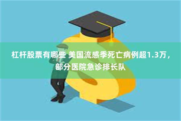 杠杆股票有哪些 美国流感季死亡病例超1.3万，部分医院急诊排长队