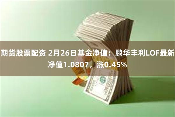 期货股票配资 2月26日基金净值：鹏华丰利LOF最新净值1.0807，涨0.45%